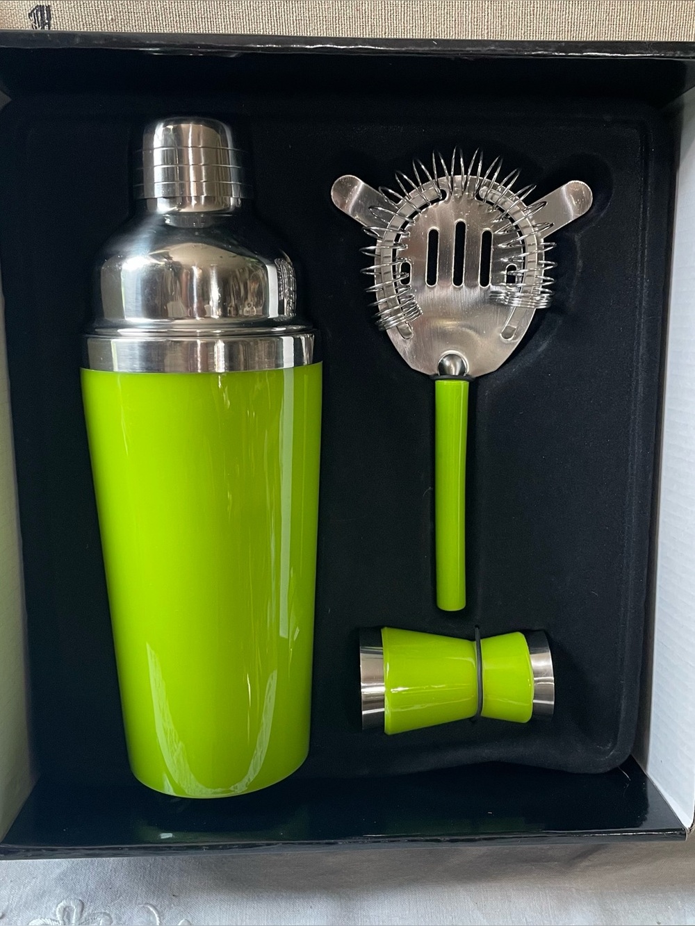 Lime Green Cocktail Shaker Set
